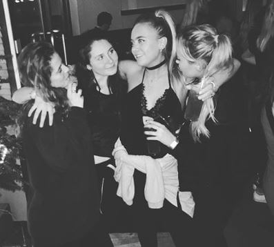 Megan Ramsay with her friends.